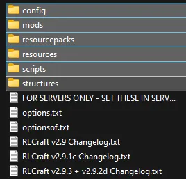 Meloncube_RLCraft_SelectFolders.webp